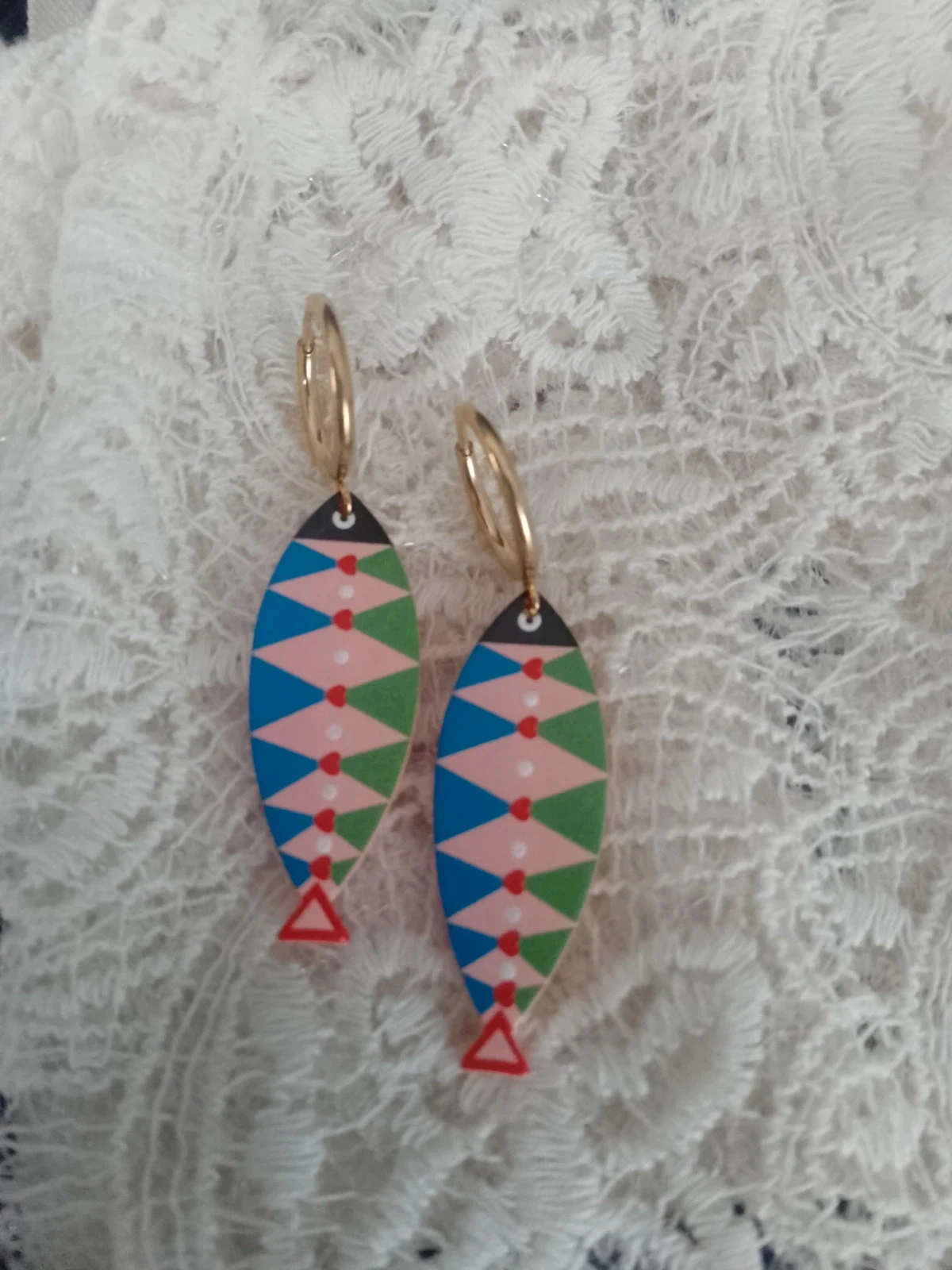 Boucles d'oreilles créoles poissons
